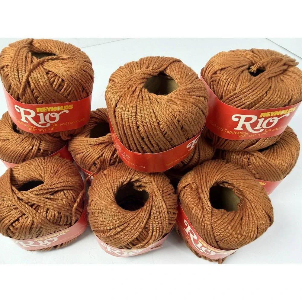 Reynolds Rio 100%‎ Cotton Yarn 8 Ply 50g Each 10 Balls